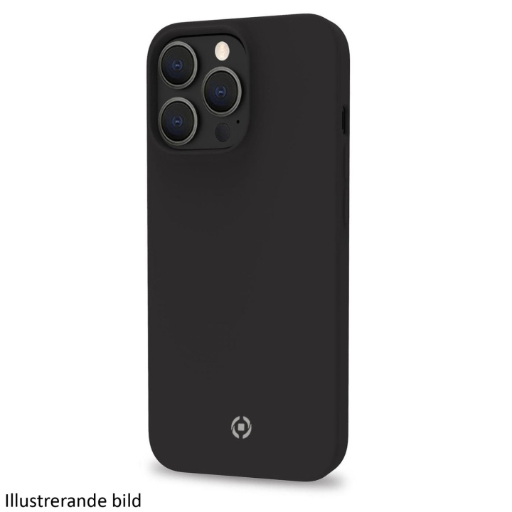 Celly Cromo Soft rubber case iPhone 15 Pro Svart i gruppen SMARTPHONES & TABLETS / Mobil Beskyttelse / Apple / iPhone 15 hos TP E-commerce Nordic AB (C25586)