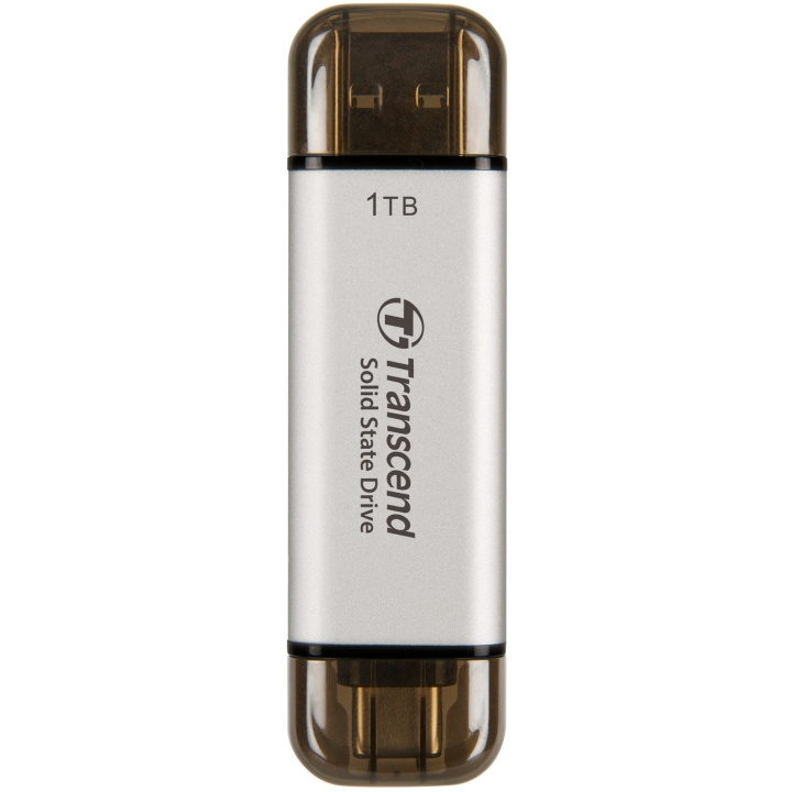 Transcend Portabel SSD ESD310S USB-C 1TB (R1050/W950) Silver i gruppen COMPUTERTILBEHØR / Computerkomponenter / Harddiske / SSD hos TP E-commerce Nordic AB (C25661)