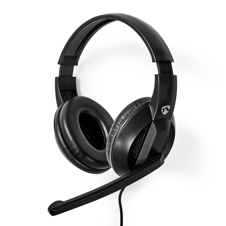 Nedis PC-headset | Over-Ear | Stereo | USB Type-A / USB Type-C™ | Fold-Away Mikrofon | Sort i gruppen COMPUTERTILBEHØR / Computer Tilbehør / Headset hos TP E-commerce Nordic AB (C25674)