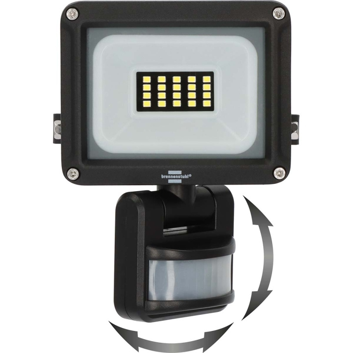 brennenstuhl LED Spotlight JARO 1060 P (LED projektør til vægmontering til udendørs IP65, 10W, 1150lm, 6500K, med bevægelsesdetektor) i gruppen HJEM, HUS & HAVE / Elektricitet & Belysning / Udendørs belysning / LED forlygte hos TP E-commerce Nordic AB (C25705)