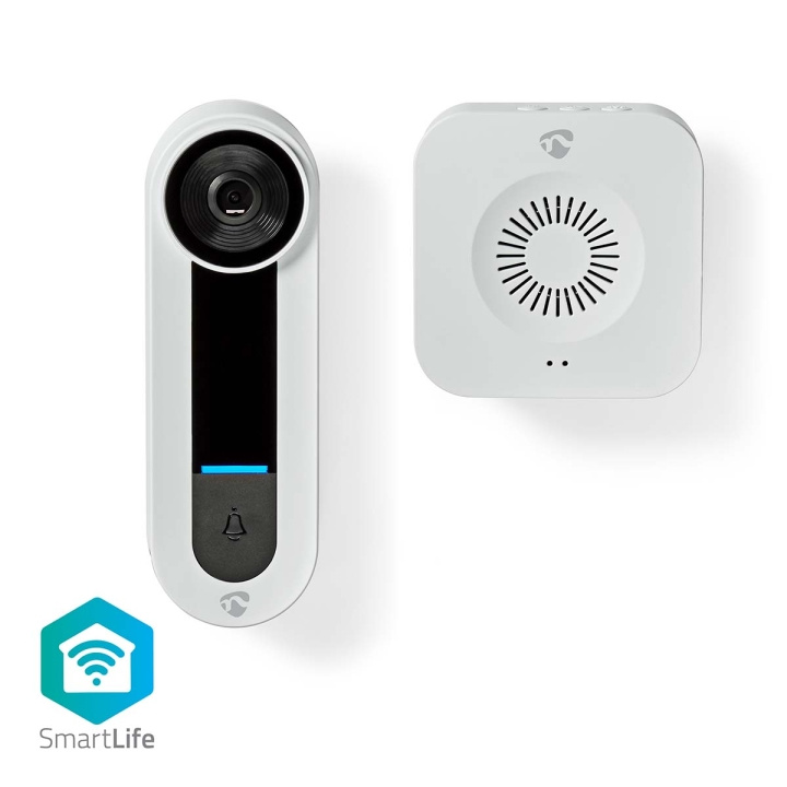 Nedis SmartLife Video Dørtelefon | Wi-Fi | Strømforsyning | 1536x1536 | Cloud Storage (mulighed) / microSD (ikke inkluderet) / Onvif | IP65 | Med bevægelsessensor | Hvid i gruppen HJEM, HUS & HAVE / Alarm, Sikkerhed & Overvågning / Dørklokker hos TP E-commerce Nordic AB (C25726)