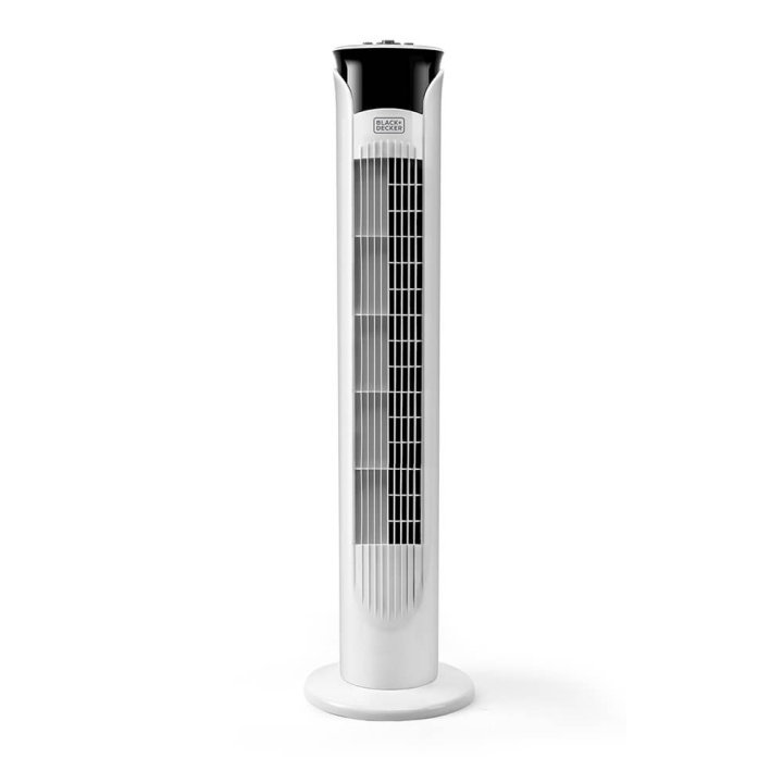 BLACK+DECKER Tårnblæser Hvid 81 cm i gruppen HJEM, HUS & HAVE / Ventilator & Klima apparater / Tårn ventilator hos TP E-commerce Nordic AB (C25768)