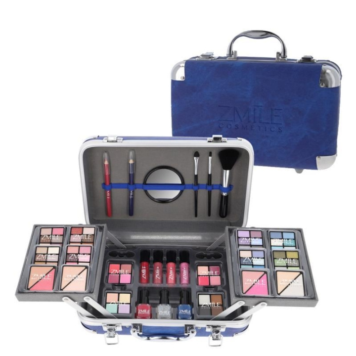 Zmile Cosmetics Makeup Box Traveller Blue Vegan i gruppen SKØNHED & HELSE / Makeup / Værktøj & Makeup sæt / Makeup sæt hos TP E-commerce Nordic AB (C25941)