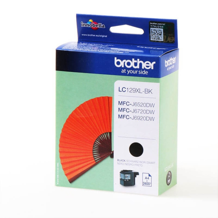 Brother Blæk LC129XLBK LC-129XL Sort i gruppen COMPUTERTILBEHØR / Printere og tilbehør / Blæk og toner / Toner / Brother hos TP E-commerce Nordic AB (C26055)