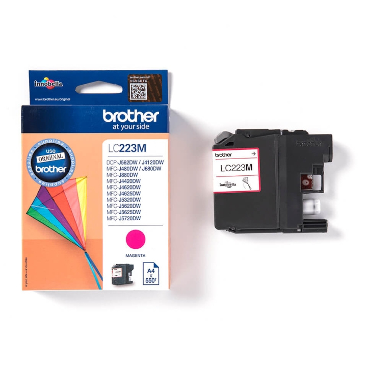 Brother Blæk LC223M Magenta i gruppen COMPUTERTILBEHØR / Printere og tilbehør / Blæk og toner / Toner / Brother hos TP E-commerce Nordic AB (C26068)