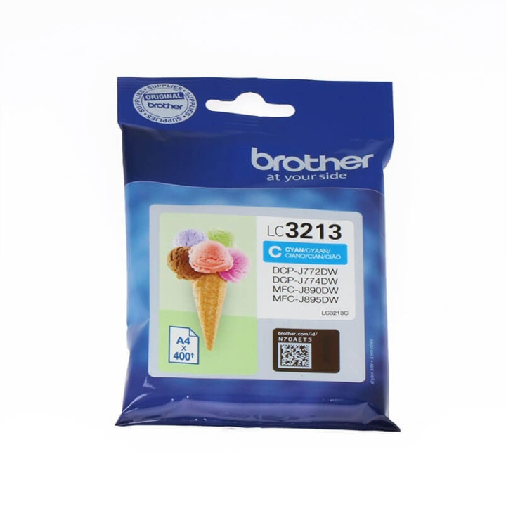 Brother Blæk LC3213C Cyan i gruppen COMPUTERTILBEHØR / Printere og tilbehør / Blæk og toner / Toner / Brother hos TP E-commerce Nordic AB (C26091)