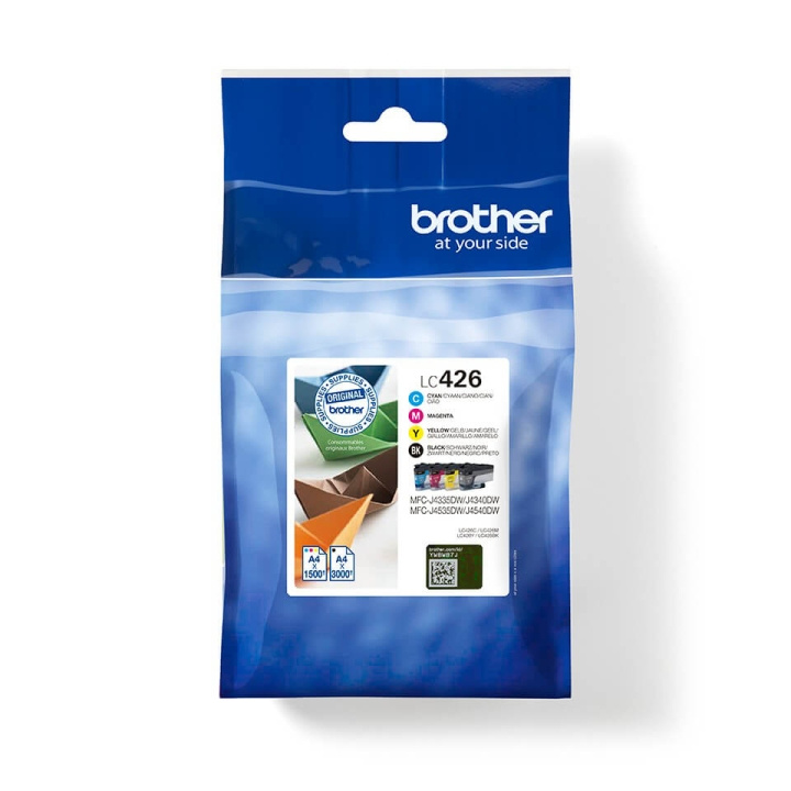 Brother Blæk Multipak LC426VAL LC-426 Sort Cyan Magenta Gul i gruppen COMPUTERTILBEHØR / Printere og tilbehør / Blæk og toner / Toner / Brother hos TP E-commerce Nordic AB (C26157)