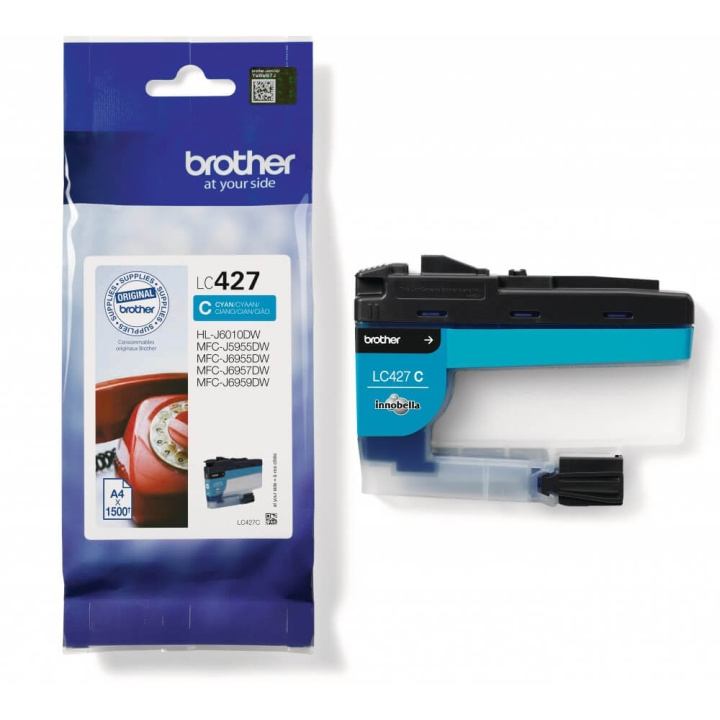 Brother Blæk LC427C LC-427 Cyan i gruppen COMPUTERTILBEHØR / Printere og tilbehør / Blæk og toner / Blækpatroner / Brother hos TP E-commerce Nordic AB (C26159)