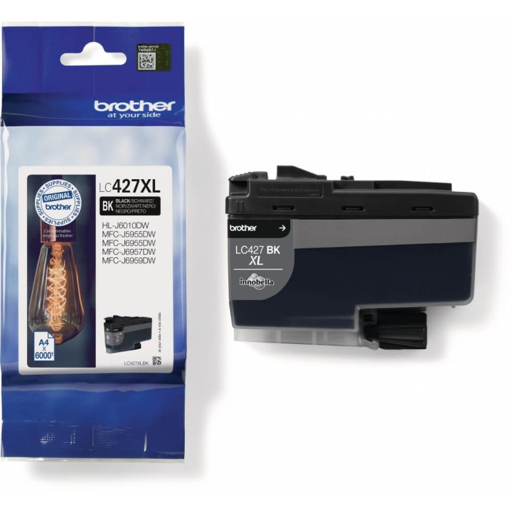 Brother Blæk LC427XLBK LC-427 Høj Kapacitet Sort i gruppen COMPUTERTILBEHØR / Printere og tilbehør / Blæk og toner / Toner / Brother hos TP E-commerce Nordic AB (C26161)