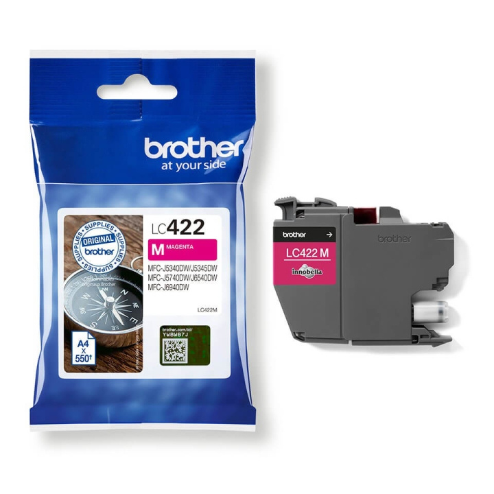 Brother Blæk LC422M LC-422 Magenta i gruppen COMPUTERTILBEHØR / Printere og tilbehør / Blæk og toner / Toner / Brother hos TP E-commerce Nordic AB (C26167)