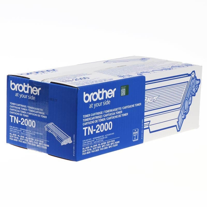 Brother Toner TN2000 Sort i gruppen COMPUTERTILBEHØR / Printere og tilbehør / Blæk og toner / Blækpatroner / Brother hos TP E-commerce Nordic AB (C26178)