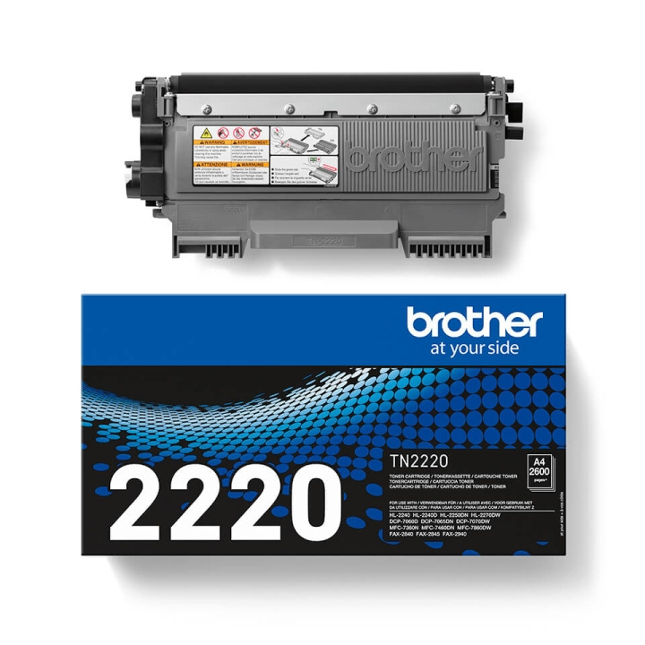 Brother Toner TN2220 Sort i gruppen COMPUTERTILBEHØR / Printere og tilbehør / Blæk og toner / Blækpatroner / Brother hos TP E-commerce Nordic AB (C26184)