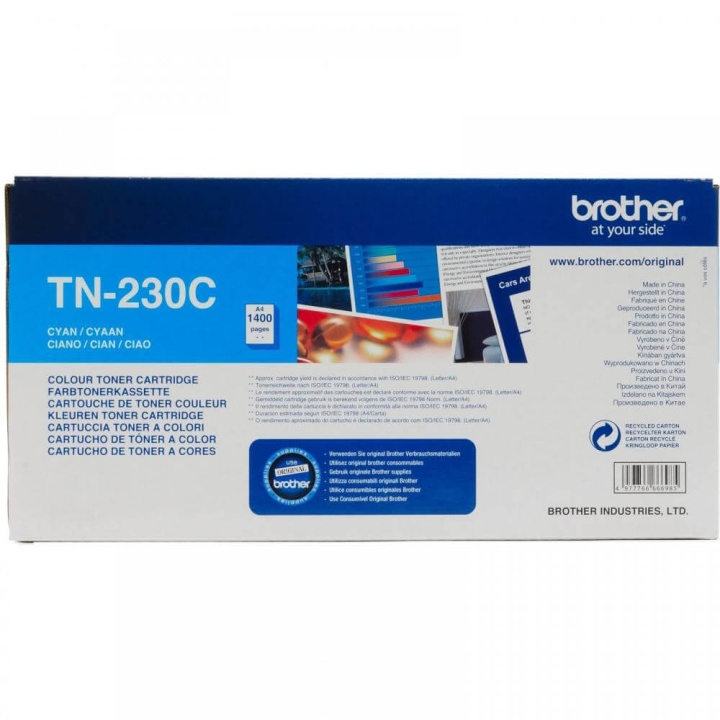 Brother Toner TN230C TN-230 Cyan i gruppen COMPUTERTILBEHØR / Printere og tilbehør / Blæk og toner / Blækpatroner / Brother hos TP E-commerce Nordic AB (C26186)