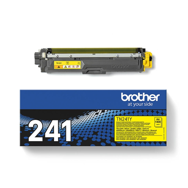 Brother Toner TN241 Gul i gruppen COMPUTERTILBEHØR / Printere og tilbehør / Blæk og toner / Toner / Brother hos TP E-commerce Nordic AB (C26195)