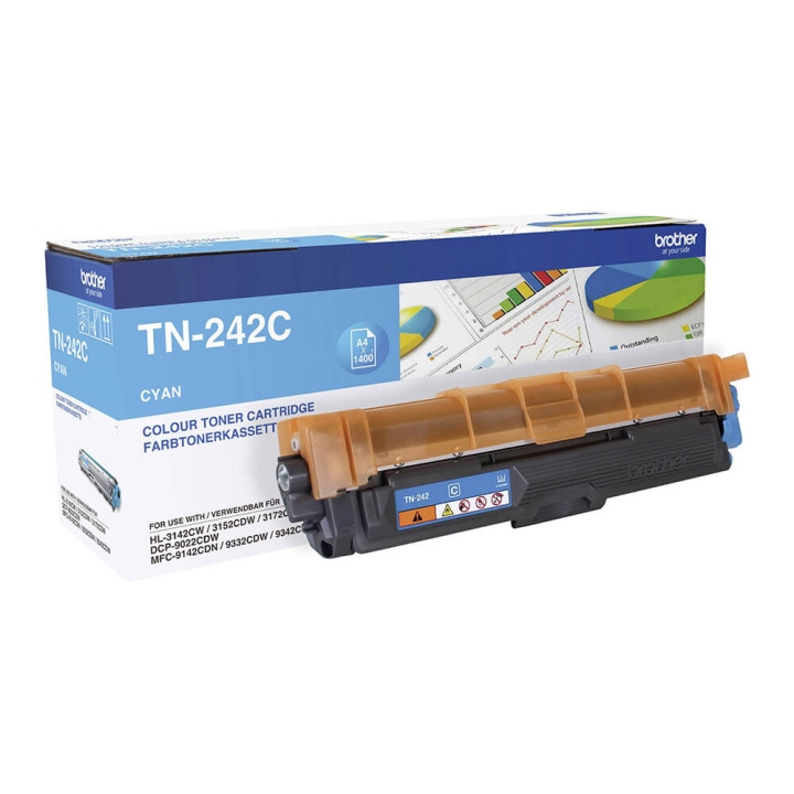 Brother Toner TN242C TN-242 Cyan i gruppen COMPUTERTILBEHØR / Printere og tilbehør / Blæk og toner / Blækpatroner / Brother hos TP E-commerce Nordic AB (C26198)