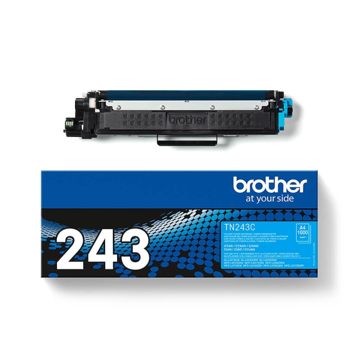 Brother Toner TN243C TN-243 Cyan i gruppen COMPUTERTILBEHØR / Printere og tilbehør / Blæk og toner / Toner / Brother hos TP E-commerce Nordic AB (C26202)