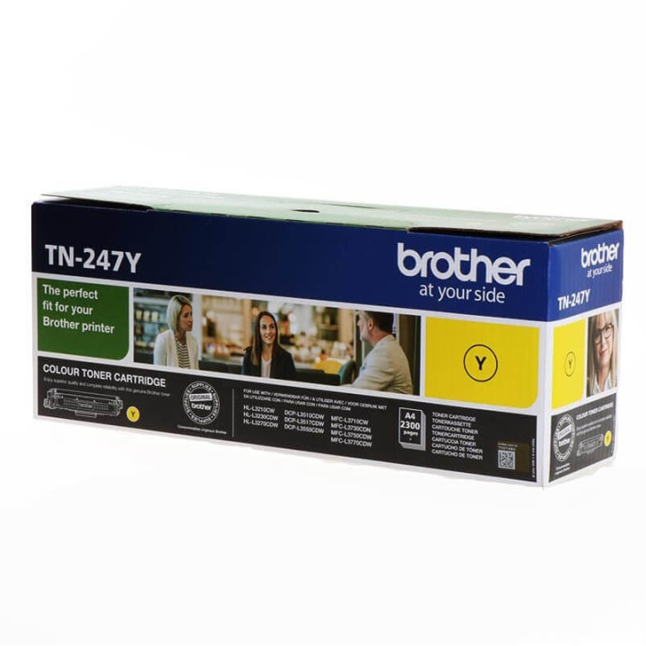 Brother Toner TN247Y TN-247 Gul i gruppen COMPUTERTILBEHØR / Printere og tilbehør / Blæk og toner / Toner / Brother hos TP E-commerce Nordic AB (C26215)