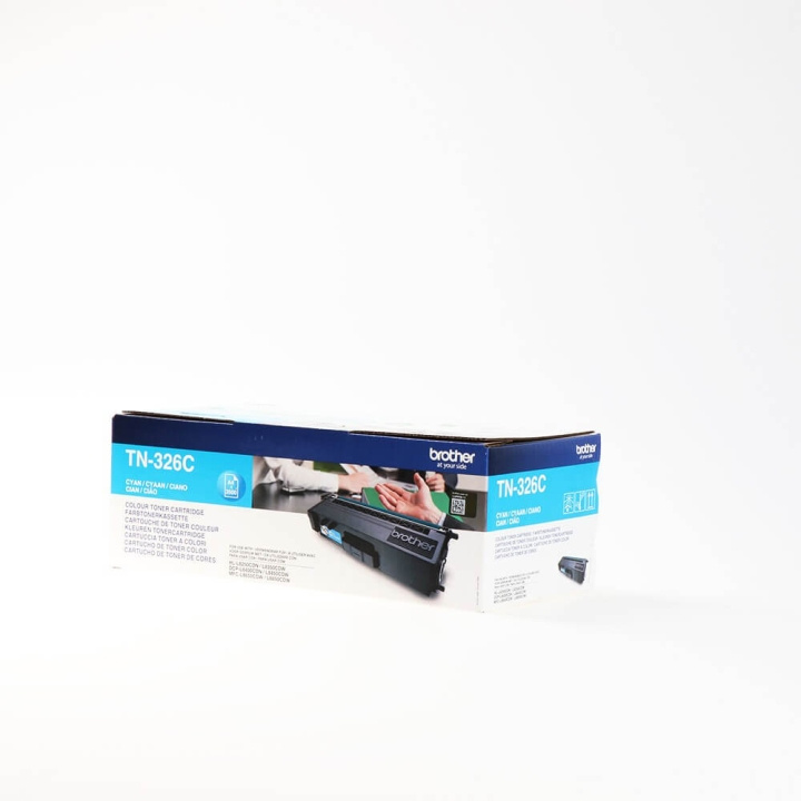 Brother Toner TN326C TN-326 Cyan i gruppen COMPUTERTILBEHØR / Printere og tilbehør / Blæk og toner / Toner / Brother hos TP E-commerce Nordic AB (C26233)