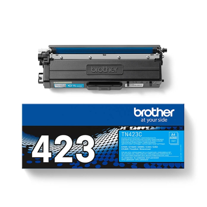 Brother Toner TN423C Cyan i gruppen COMPUTERTILBEHØR / Printere og tilbehør / Blæk og toner / Toner / Brother hos TP E-commerce Nordic AB (C26257)