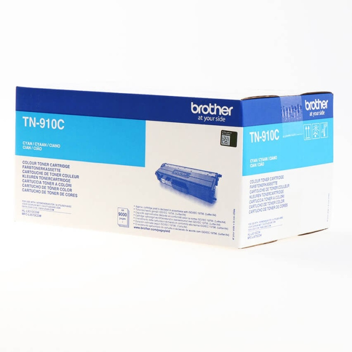 Brother Toner TN910C TN-910 Cyan i gruppen COMPUTERTILBEHØR / Printere og tilbehør / Blæk og toner / Toner / Brother hos TP E-commerce Nordic AB (C26271)