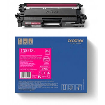Brother Toner TN821XLM TN-821XL Magenta i gruppen COMPUTERTILBEHØR / Printere og tilbehør / Blæk og toner / Toner / Brother hos TP E-commerce Nordic AB (C26283)