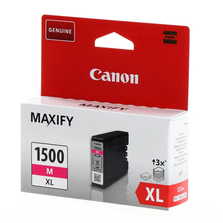 Canon Blæk 9194B001 PGI-1500XL Magenta i gruppen COMPUTERTILBEHØR / Printere og tilbehør / Blæk og toner / Toner / Canon hos TP E-commerce Nordic AB (C26340)