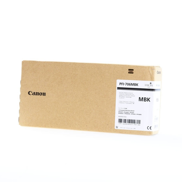 Canon Blæk 6680B001 PFI-706 Mat Sort i gruppen COMPUTERTILBEHØR / Printere og tilbehør / Blæk og toner / Toner / Canon hos TP E-commerce Nordic AB (C26361)