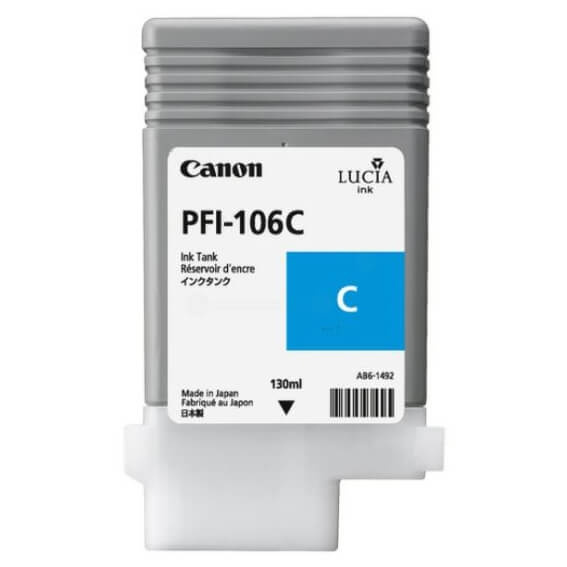 Canon Blæk 6622B001 PFI-106 Cyan i gruppen COMPUTERTILBEHØR / Printere og tilbehør / Blæk og toner / Toner / Canon hos TP E-commerce Nordic AB (C26378)