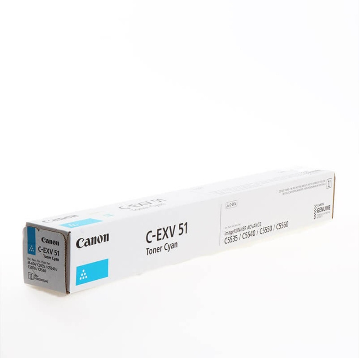 Canon Toner 0482C002 C-EXV 51 Cyan i gruppen COMPUTERTILBEHØR / Printere og tilbehør / Blæk og toner / Toner / Canon hos TP E-commerce Nordic AB (C26398)