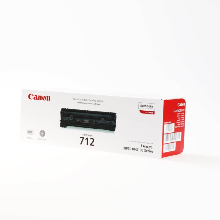 Canon Toner 1870B002 712 Sort i gruppen COMPUTERTILBEHØR / Printere og tilbehør / Blæk og toner / Toner / Canon hos TP E-commerce Nordic AB (C26490)