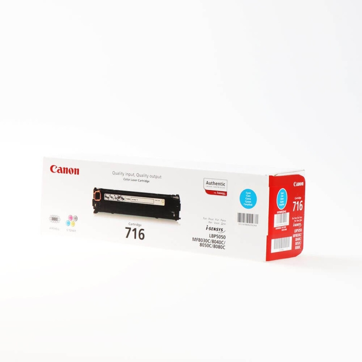 Canon Toner 1979B002 716 Cyan i gruppen COMPUTERTILBEHØR / Printere og tilbehør / Blæk og toner / Toner / Canon hos TP E-commerce Nordic AB (C26493)