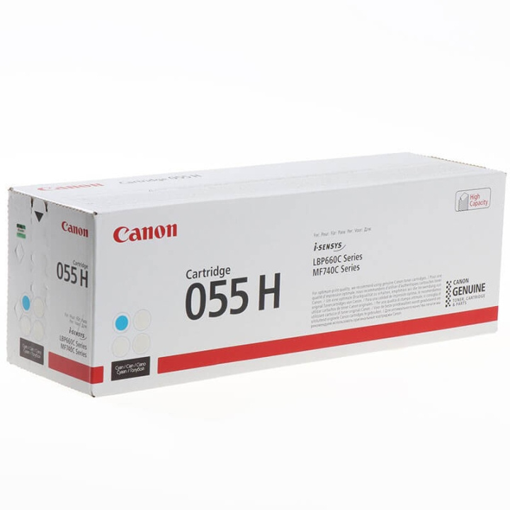 Canon Toner 3019C002 055H Cyan i gruppen COMPUTERTILBEHØR / Printere og tilbehør / Blæk og toner / Toner / Canon hos TP E-commerce Nordic AB (C26530)