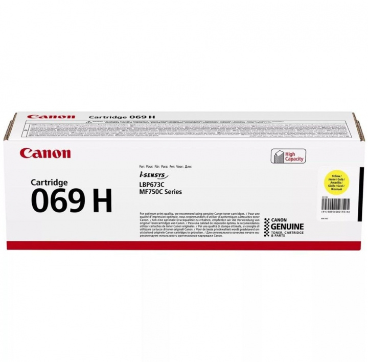 Canon Toner 5095C002 069H Gul i gruppen COMPUTERTILBEHØR / Printere og tilbehør / Blæk og toner / Toner / Canon hos TP E-commerce Nordic AB (C26596)