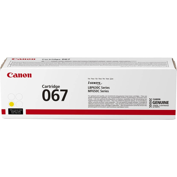 Canon Toner 5099C002 067 Gul i gruppen COMPUTERTILBEHØR / Printere og tilbehør / Blæk og toner / Toner / Canon hos TP E-commerce Nordic AB (C26609)