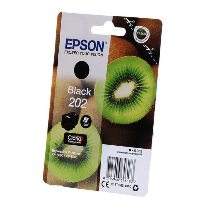 EPSON Blæk C13T02E14010 202 Kiwi Sort i gruppen COMPUTERTILBEHØR / Printere og tilbehør / Blæk og toner / Blækpatroner / Epson hos TP E-commerce Nordic AB (C26675)