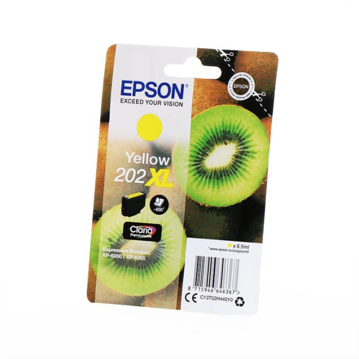 EPSON Blæk C13T02H44010 202XL Kiwi Gul i gruppen COMPUTERTILBEHØR / Printere og tilbehør / Blæk og toner / Blækpatroner / Epson hos TP E-commerce Nordic AB (C26681)