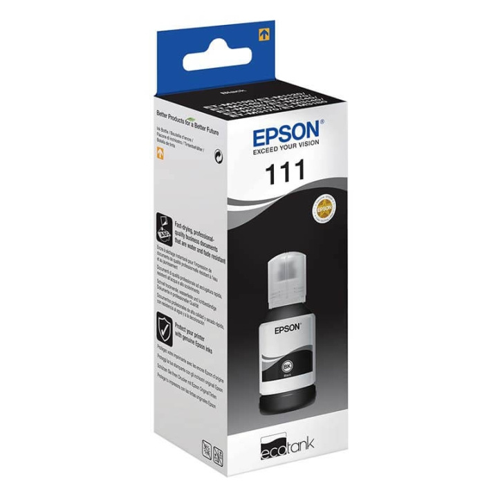 EPSON Blæk C13T03M140 111 Ecotank Sort i gruppen COMPUTERTILBEHØR / Printere og tilbehør / Blæk og toner / Blækpatroner / Epson hos TP E-commerce Nordic AB (C26695)