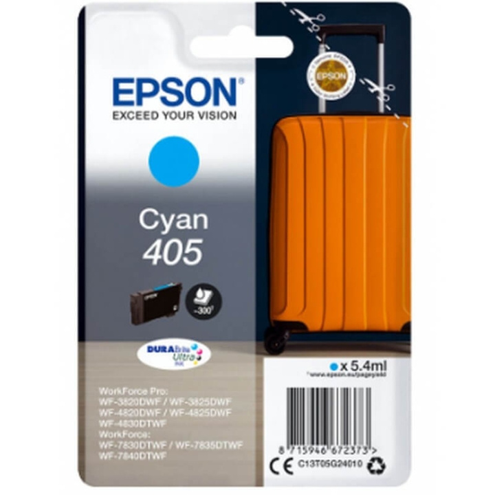 EPSON Blæk C13T05G24010 405 Suitcase Cyan i gruppen COMPUTERTILBEHØR / Printere og tilbehør / Blæk og toner / Blækpatroner / Epson hos TP E-commerce Nordic AB (C26710)