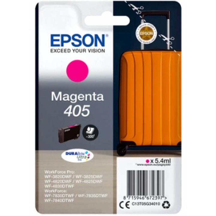 EPSON Blæk C13T05G34010 405 Suitcase Magenta i gruppen COMPUTERTILBEHØR / Printere og tilbehør / Blæk og toner / Blækpatroner / Epson hos TP E-commerce Nordic AB (C26711)