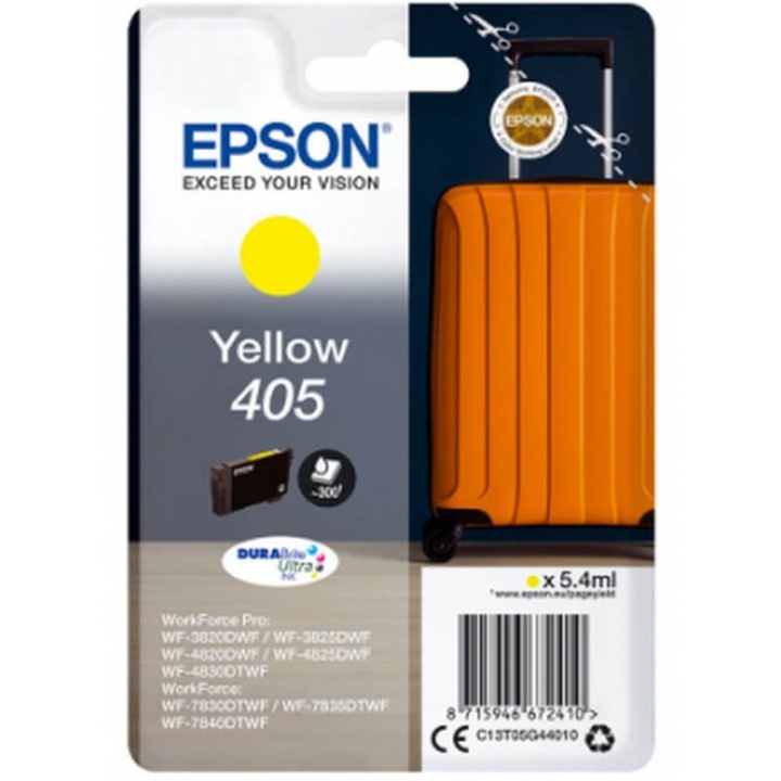 EPSON Blæk C13T05G44010 405 Suitcase Gul i gruppen COMPUTERTILBEHØR / Printere og tilbehør / Blæk og toner / Blækpatroner / Epson hos TP E-commerce Nordic AB (C26712)