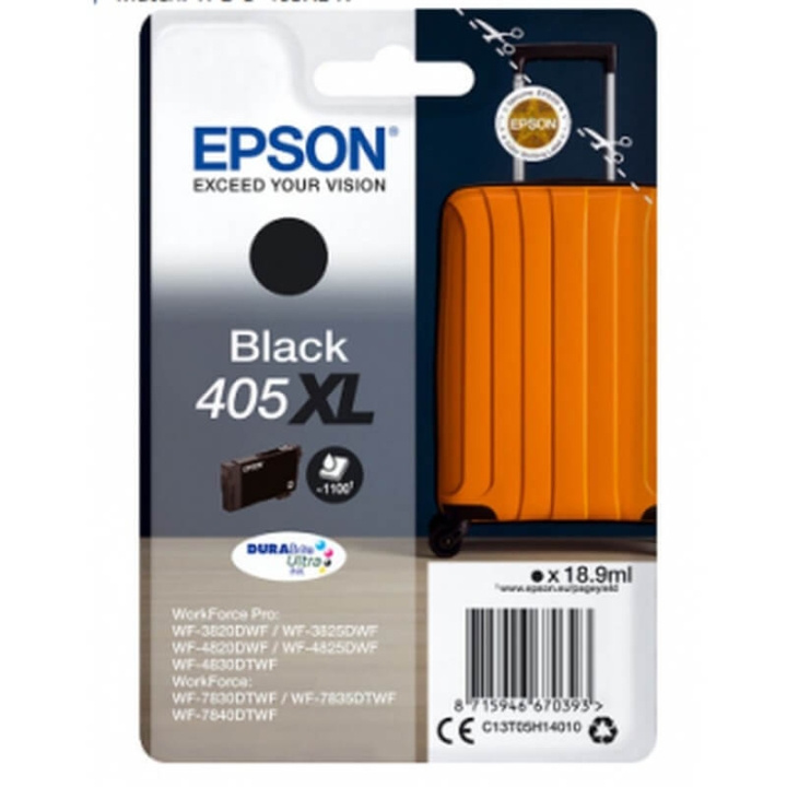 EPSON Blæk C13T05H14010 405XL Suitcase Sort i gruppen COMPUTERTILBEHØR / Printere og tilbehør / Blæk og toner / Blækpatroner / Epson hos TP E-commerce Nordic AB (C26714)