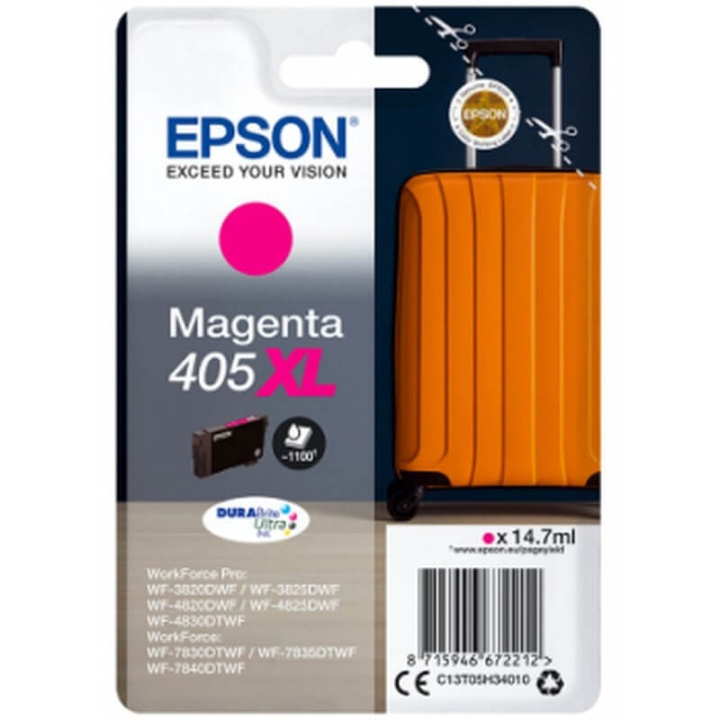 EPSON Blæk C13T05H34010 405XL Suitcase Magenta i gruppen COMPUTERTILBEHØR / Printere og tilbehør / Blæk og toner / Blækpatroner / Epson hos TP E-commerce Nordic AB (C26716)