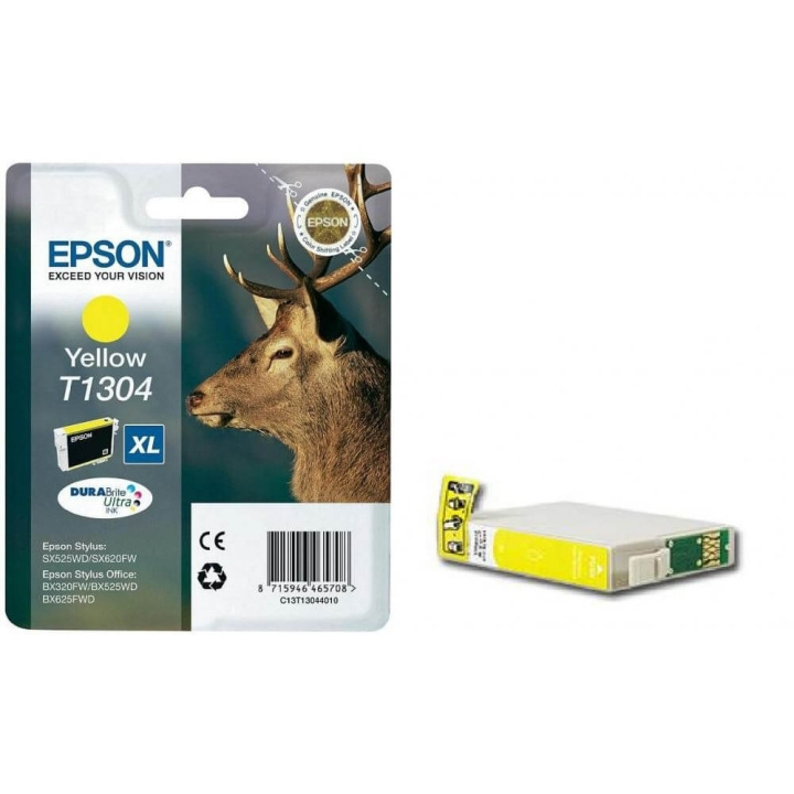 EPSON Blæk C13T13044012 T1304 Stag Gul i gruppen COMPUTERTILBEHØR / Printere og tilbehør / Blæk og toner / Blækpatroner / Epson hos TP E-commerce Nordic AB (C26761)