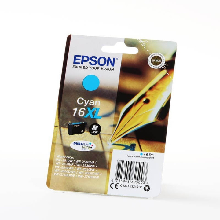 EPSON Blæk C13T16324012 16XL Crossword Cyan i gruppen COMPUTERTILBEHØR / Printere og tilbehør / Blæk og toner / Blækpatroner / Epson hos TP E-commerce Nordic AB (C26769)