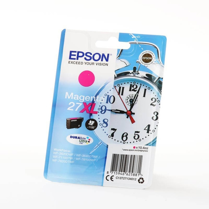 EPSON Blæk C13T27134012 27XL Alarm Clock Magenta i gruppen COMPUTERTILBEHØR / Printere og tilbehør / Blæk og toner / Blækpatroner / Epson hos TP E-commerce Nordic AB (C26803)