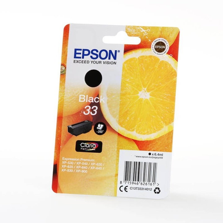 EPSON Blæk C13T33314012 33 Orange Sort i gruppen COMPUTERTILBEHØR / Printere og tilbehør / Blæk og toner / Blækpatroner / Epson hos TP E-commerce Nordic AB (C26817)