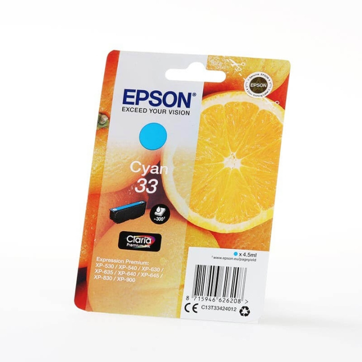 EPSON Blæk C13T33424012 33 Orange Cyan i gruppen COMPUTERTILBEHØR / Printere og tilbehør / Blæk og toner / Blækpatroner / Epson hos TP E-commerce Nordic AB (C26819)