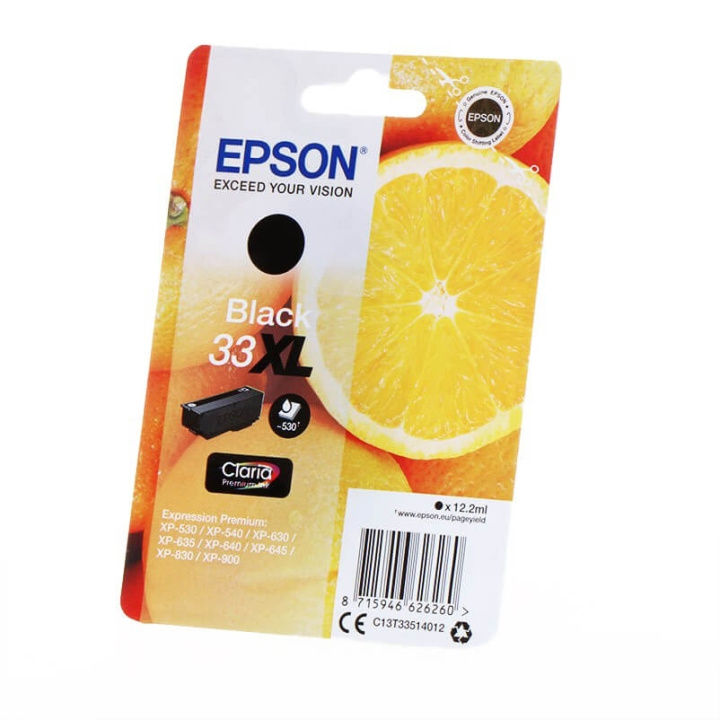 EPSON Blæk C13T33514012 33XL Orange Sort i gruppen COMPUTERTILBEHØR / Printere og tilbehør / Blæk og toner / Blækpatroner / Epson hos TP E-commerce Nordic AB (C26822)