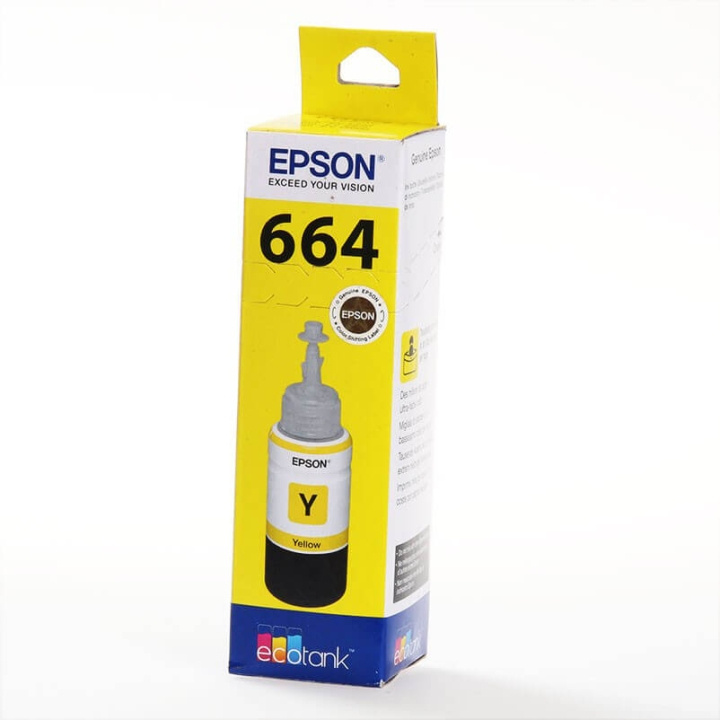 EPSON Blæk C13T664440 664 Ecotank Gul i gruppen COMPUTERTILBEHØR / Printere og tilbehør / Blæk og toner / Blækpatroner / Epson hos TP E-commerce Nordic AB (C26852)