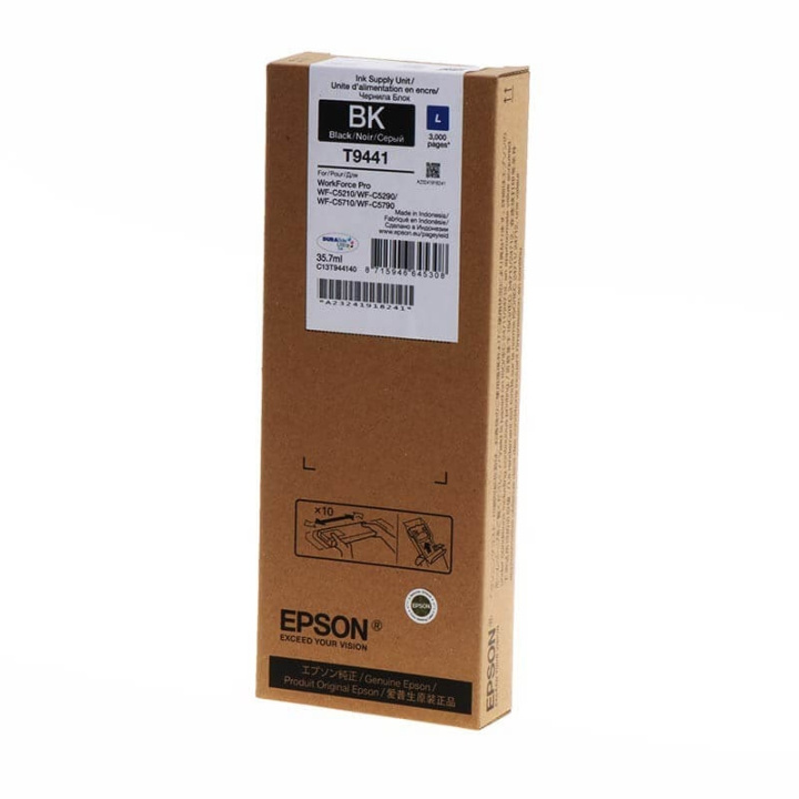 Epson Blæk C13T944140 T9441 Sort i gruppen COMPUTERTILBEHØR / Printere og tilbehør / Blæk og toner / Blækpatroner / Epson hos TP E-commerce Nordic AB (C26880)